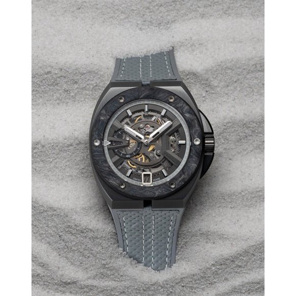 CREUX AUTOMATIQ Ghost V3 Mono II CA-09-5 Forged Carbon Bezel Mens Watch 1/70 - Picture 8 of 9